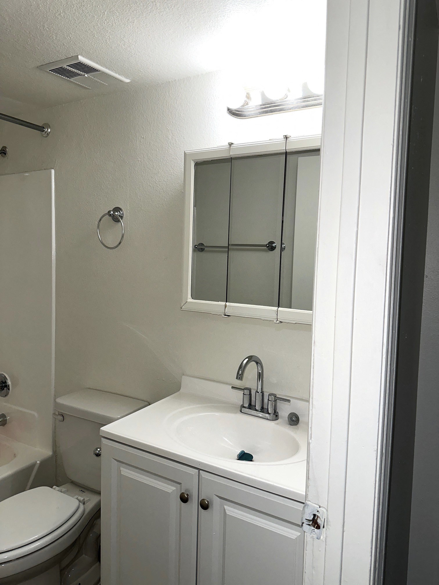 a small bathroom with a sink and a toilet